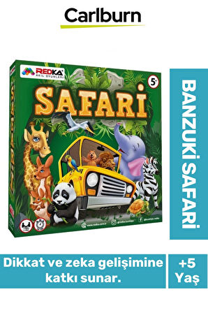 Zeka Geliştirici Oyun Eğitici Öğretici Okuma Yazma El Göz Koordinasyonu Banzuki Safari