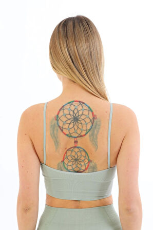 Özel Üretim Göğüs Toparlayıcı Sarkma Önleyen Spor Günlük İnce İp Askılı Pedli Fitilli Crop Büstiyer