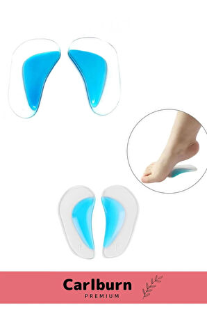 Özel Üretim Anatomik Boşluk Doldurucu Jel Düz Tabanlık Ark Desteği Silikon Ayak Tabanlığı