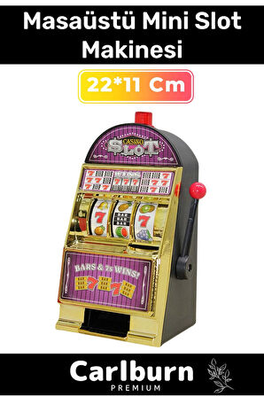 Özel Üretim Çevirme Kollu Meyve Vip Casino Portatif Ev Slot Makinasi 22*11 Cm