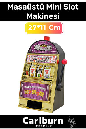 Özel Üretim Çevirme Kollu Meyve Vip Casino Portatif Ev Slot Makinasi 27*11 Cm
