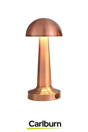 Özel Tasarım 3 Modlu 23 cm x 9 cm Modern Aç/Kapa Butonlu Mantar Dokunmatik LED Masa Lambası