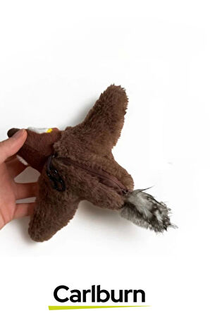 Premium Avcılık İçgüdüsünü Ortaya Çıkaran Kanat Çırpan Sesli Usb Şarjlı Peluş Uçan Kuş Oyuncak