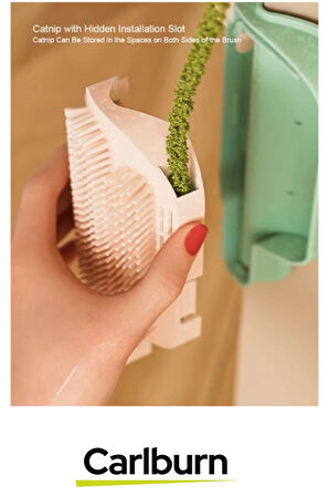 Özel Üretim Tüy Dökümü Azaltıcı Kedi Otu Hazneli Kaşınma Tarama Aparatı Fırçası