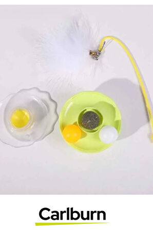 Özel Üretim Oyun Eğlence Vakit Geçirme Sağlayan Yumuşak Tüylü Zilli Kedi Otlu Hacıyatmaz Oyuncağı