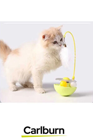 Özel Üretim Oyun Eğlence Vakit Geçirme Sağlayan Yumuşak Tüylü Zilli Kedi Otlu Hacıyatmaz Oyuncağı