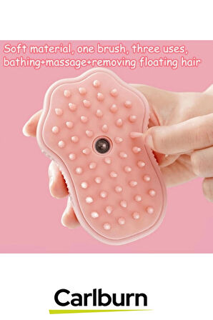 Özel Üretim Tüy Bakımı Kolaylaştıran Silikon Su Hazneli Doldurulabilen Pati Tasarımlı Buharlı Tarak