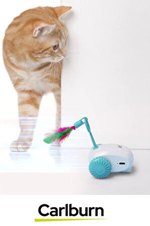 Özel Üretim İnteraktif Hafif Oyun Açma Kapama Düğmeli Dayanıklı Usb Şarjlı Robot Kedi Oyuncağı