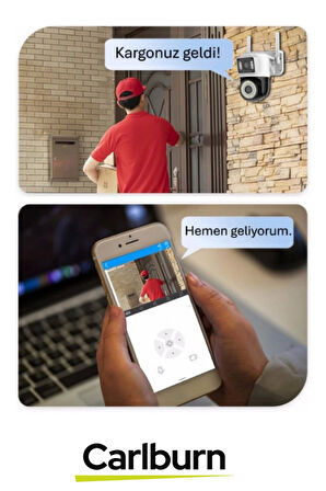 8MP Ultra HD 355° Yatay 90° Dikey Çift Lensli Otomatik Takip Dış Mekan Wi-Fi Mobil İzlenen Kamera