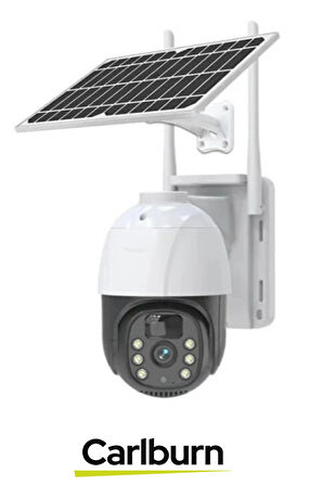 360° Dönen PTZ Kontrol Hareket Algılama Teknolojisi 8000 mAh Güneş Enerji Dış Mekan Güvenlik Kamera