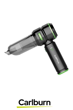 Premium 18000 PA Çekim Emiş Gücü 180W Led Göstergeli 0.5L Hacimli Şarjlı 10200 mAh Araç Süpürgesi