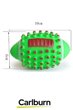 Özel Üretim Dayanıklı Evcil Hayvan Etkili Dikenli Sesli Köpek Diş Kaşıma Temizleme Topu