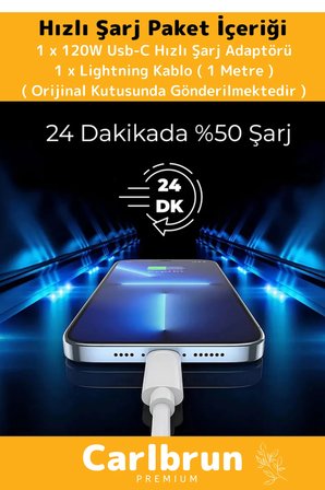Premium 67W Ultra Hızlı Şarj Seti Adaptör + Type C Kablosu Tüm Telefonlara Uyumlu Şarj Cihazı