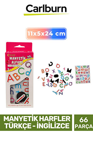 Eğitici Zeka Geliştirici Öğretici El Göz Koordinasyonu Manyetik Harfler Türkçe İngilizce - 66 Parça