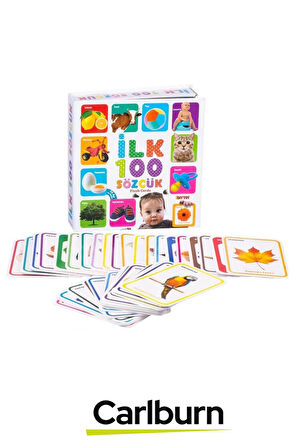 Özel Üretim Eğitici Zeka Geliştirici Öğretici El Göz Koordinasyonu Hafıza Kartları İlk 100 Sözcük