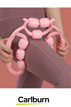 Premium Çift Taraflı Ayarlanabilir Basınç Seviyeli Selülit Masaj Aleti 9 Tekerlekli Lenf Drenaj Rulo