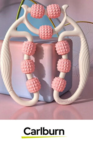 Premium Çift Taraflı Ayarlanabilir Basınç Seviyeli Selülit Masaj Aleti 9 Tekerlekli Lenf Drenaj Rulo