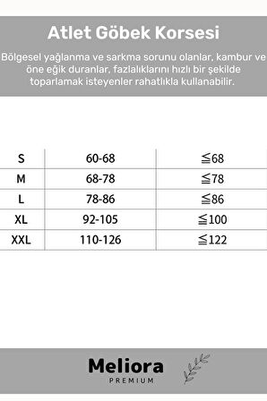 Bel Göğüs Göbek Jinekomasti Toparlayıcı Erkek Extra Göbek Sıkılaştırıcı Siyah Korse Atlet