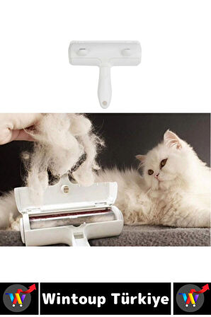 Evcil Hayvan Tüy Toz Giysi Yatak Koltuk Halı Kolay Temizlenir Hazneli Kedi Köpek Tüy Toplama Aleti