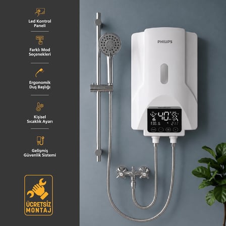 Philips AWH1540/62 Dijital Banyo Şofbeni