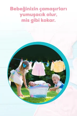 Bitkisel Vegan Konsantre Bebek Çamaşır Yumuşatıcısı 1500 Ml-Hipoalerjenik, Doğal Temizlik
