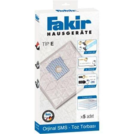 Fakir Tip E S.M.S 5'li Toz Torbası