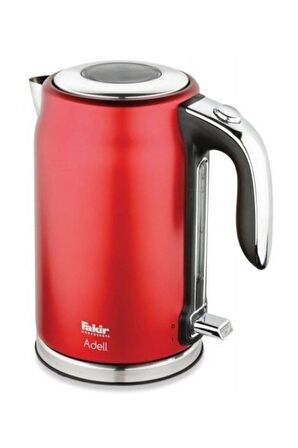 Adell Kırmızı Elektrikli 2200 Watt 1,7 Litre Çelik Su Isıtıcısı Kettle