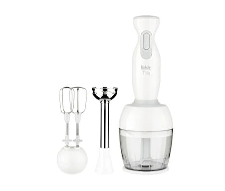 Fakir Tilia 1000 W Mikser & Blender Seti Beyaz (VİTRİN ÜRÜNÜDÜR)
