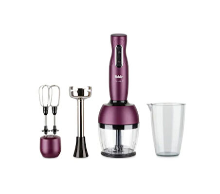 Fakir Lucca Q 1000 W Mikser & Blender Seti Violet( TEŞHİR ÜRÜNÜDÜR)