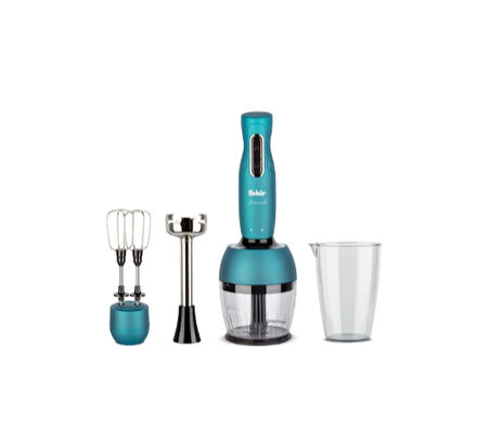 Fakir Lucca Q 1000 W Mikser & Blender Seti Turkuaz (VİTRİN ÜRÜNÜDÜR)