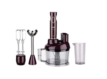 Fakir SMS 410 1700 W Mikser & Blender Seti Mor(VİTRİN ÜRÜNÜDÜR)