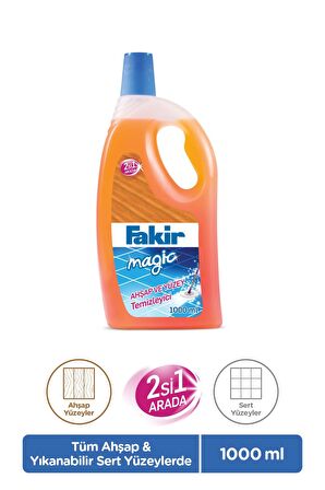 Fakir Magic 2'si 1 Arada Ahşap ve Sert Yüzey Temizleyici 1000ml