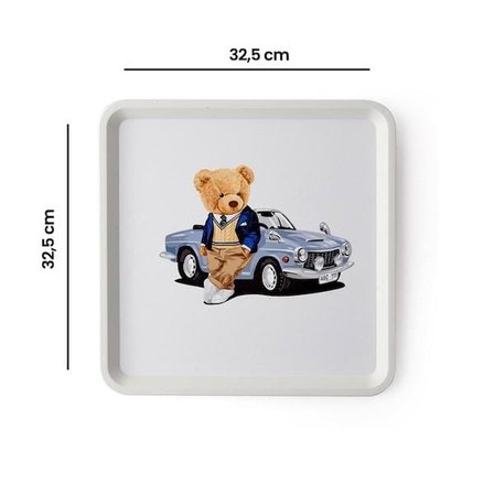Zucci Home Teddy Bear Kare Tepsi - 32,5x32,5 cm