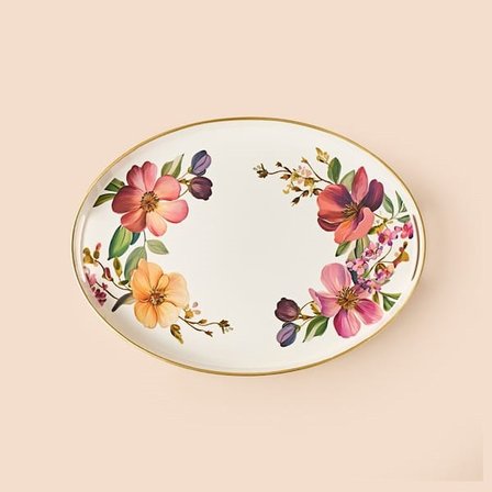 Evidea Kitchen Oval Tepsi - Renkli - 42 cm