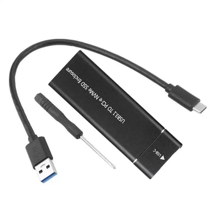 M2 NVME Harici SSD/HDD Hardisk kutusu.NVME/NGFF okuyucu. 3.1-3.2 veri okuma TYPE C giriş