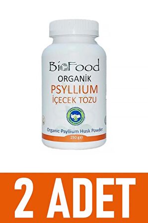 Organik Psyllium Karnıyarık Otu Tozu 250gr (2 Adet)