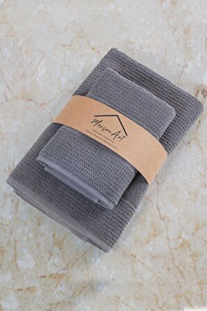 Royality | 50x90 - 70x140 Cm 2'Li  Banyo Havlu Seti, %100 Pamuklu Havlu Takımı