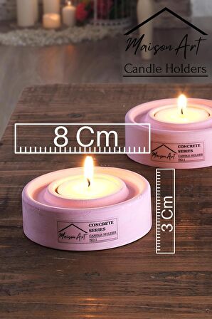 Holder | 3'Lü Set Mumluk | Tea Light Mumluk Seti | Dekoratif Şamdan Mumluk