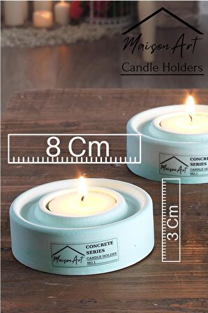 Holder | 3'Lü Set Mumluk | Tea Light Mumluk Seti | Dekoratif Şamdan Mumluk