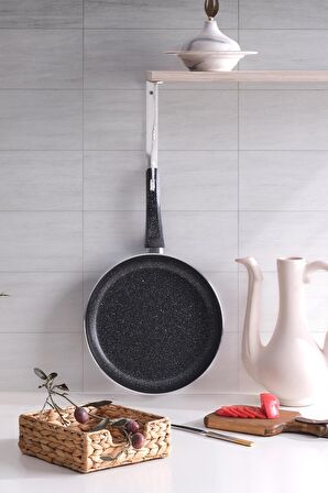 Sanat | Tava Seti Granit Tek Kulplu Tava 28-30-32 Cm