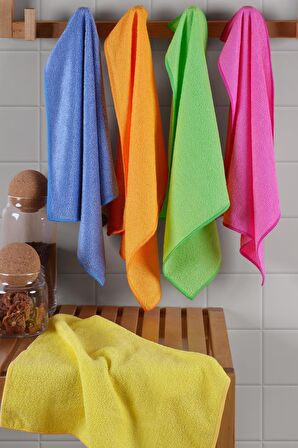 Terry | Microfiber 10'lu 40x40 Mutfak Yer Banyo Temizleme Bezi