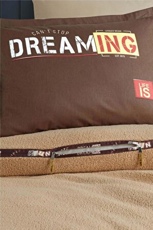 Clasy 100% Pamuk Welsoft Nevresim Takımı Tek Kişilik Life Is