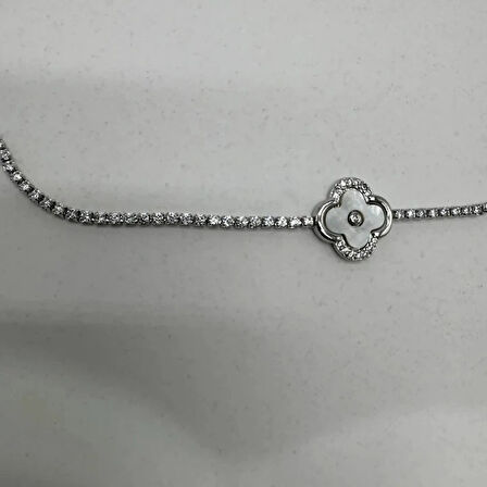 Özel Seri Silver Yonca Detay Su Yolu - Silver