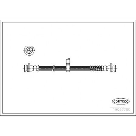 Land Rover Fren Hortumu Arka Freelander 1.8 16v 2.0di 98- 2.0td4 00-06 - Corteco 19032280