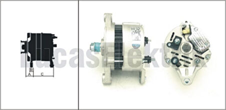 Nissan Alternator A127 12v 67a Nissan Primera 1,6,1,6i - Lucas Lea0069