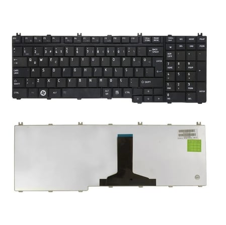 Toshiba Satellite P200 P300 L500 L500D L505D A500 A505 X205 X500 serisi Klavye (Siyah TR) / KL0417TR
