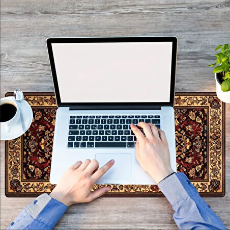 70X30 CM  TÜRK HALISI TEMALI KAYDIRMAZ TABAN SPEED YÜZEY OYUNCU MOUSE PAD GAMİNG