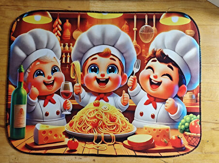 SGE TEKNOLOJİ 55X45 CM 3 ŞEF MAKARNA KAYDIRMAZ TABAN SPEED YÜZEY OYUNCU MOUSE PAD GAMİNG PAD