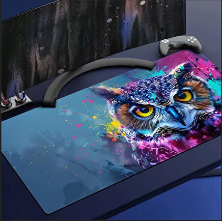 70X30 CM BAYKUŞ TEMALI KAYDIRMAZ TABAN SPEED YÜZEY OYUNCU MOUSE PAD GAMİNG