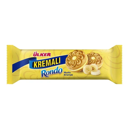 Ülker Kremalı 61 gr ve Rondo Muzlu Bisküvi 61 gr 24 lü 2 li Karma